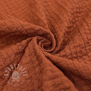 Baumwollstoff STRETCH Baby rust