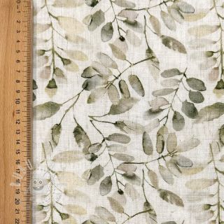 Viskosestoff leinen Natural Lin Lissy ecru digital print