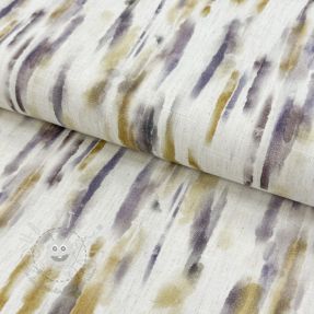 Viskosestoff leinen Natural Lin Lina green digital print