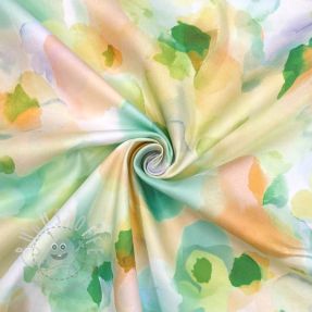 Baumwollstoff SATIN Niihau green digital print