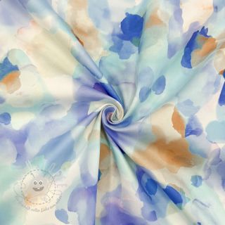 Baumwollstoff SATIN Niihau blue digital print