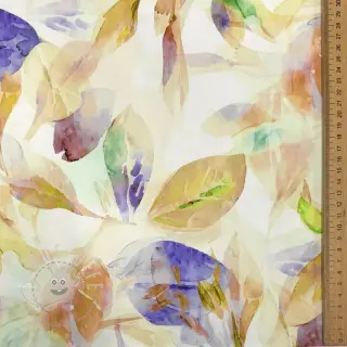 Baumwollstoff SATIN Hawaii yellow digital print