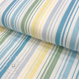Double gauze/musselin Beach Stripe blue