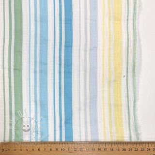 Double gauze/musselin Beach Stripe blue