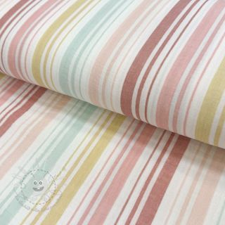 Double gauze/musselin Beach Stripe red