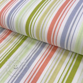 Double gauze/musselin Beach Stripe green
