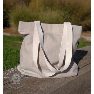 Leinenstoff gewaschen light sand