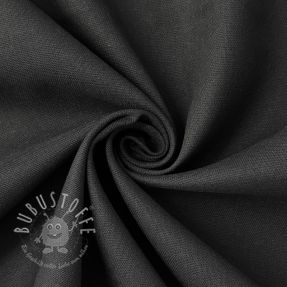 Baumwollstoff mit Leinen PREMIUM black