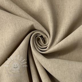 Baumwollstoff mit Leinen PREMIUM pebble