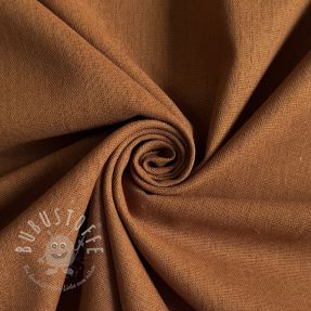 Baumwollstoff mit Leinen PREMIUM cognac