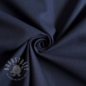 Baumwollstoff mit Leinen PREMIUM dark blue
