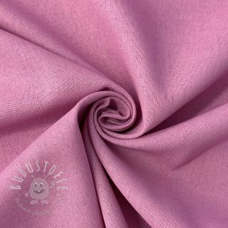 Baumwollstoff mit Leinen PREMIUM dawn pink