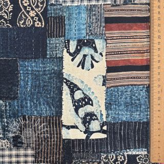 Baumwollstoff TWILL DENIM Mix print design B