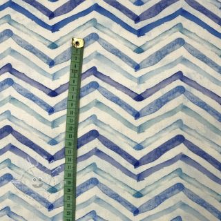 Outdoor Dekostoff mit Teflon-Finish WATERCOLOUR ZIGZAG