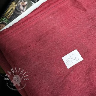 Leinenstoff gewaschen 170 g rose pink 2.Klasse