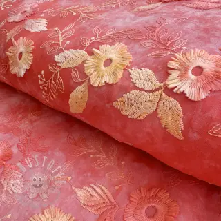 Baumwollstoff TIE DYE EMBROIDERY Poppy design K
