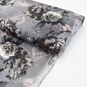Viskosestoff Lilly design E digital print