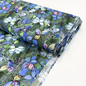 Viskosestoff Aster design E digital print