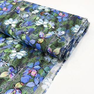 Viskosestoff Aster design E digital print