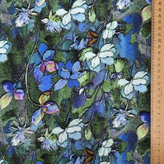 Viskosestoff Aster design E digital print