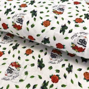 Baumwollstoff FRIDA Art rose digital print