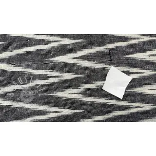 Baumwollstoff IKAT grey design A 2.Klasse