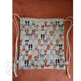 Dekostoff Linenlook Dog Dress Up