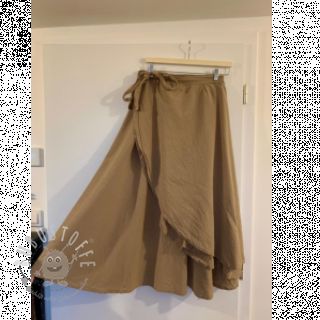 Baumwollstoff mit Leinen taupe