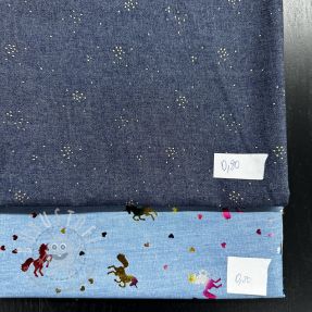 Stoffreste Baumwollstoffe JEANS 030