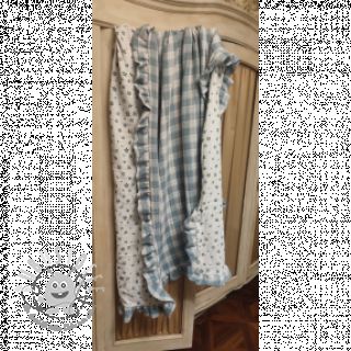 Double gauze/musselin Double sided CHECKS MINI green