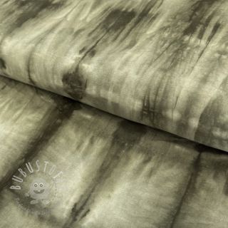 Baumwollstoff HAND TIE DYE camo green