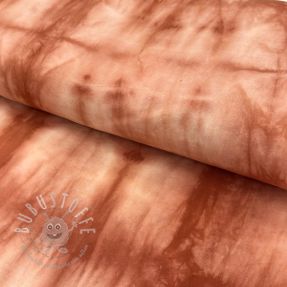 Baumwollstoff HAND TIE DYE brick