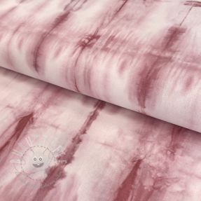 Baumwollstoff HAND TIE DYE dark old pink