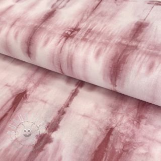 Baumwollstoff HAND TIE DYE dark old pink