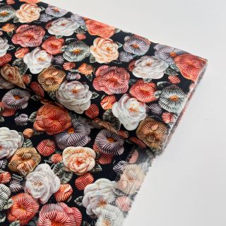 Viskosestoff RAYON POPLIN Knitted design F digital print