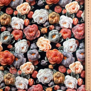 Viskosestoff RAYON POPLIN Knitted design F digital print