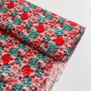 Viskosestoff RAYON POPLIN Knitted design D digital print