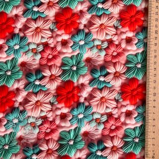 Viskosestoff RAYON POPLIN Knitted design D digital print