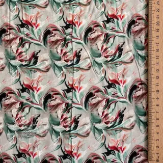 Viskosestoff RAYON POPLIN Diverse graphics design E digital print