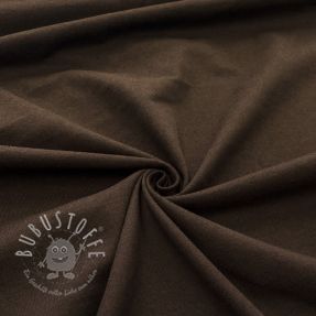 Jersey baumwoll dark mocha
