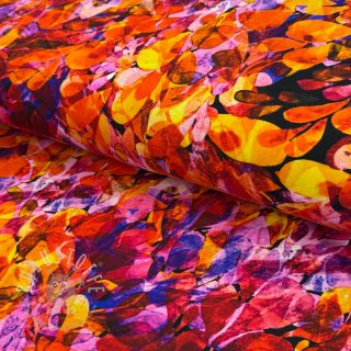 Jersey VISCOSE LYCRA HEAVY Watercolor Abstract design B digital print