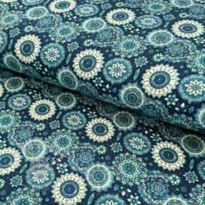 Jersey VISCOSE LYCRA HEAVY Fleur design A digital print
