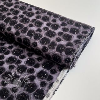 Viskosestoff RAYON POPLIN Black holes design D digital print