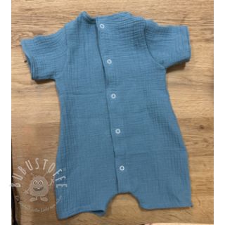 Double gauze/musselin blue shadow ORGANIC