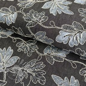 Baumwollstoff JEANS EMBROIDERY Lisa design D