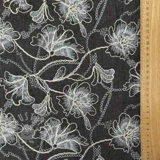 Baumwollstoff JEANS EMBROIDERY Lisa design C