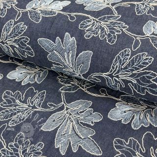 Baumwollstoff JEANS EMBROIDERY Lisa design B