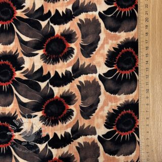 Viskosestoff leinen Sunlower design B digital print