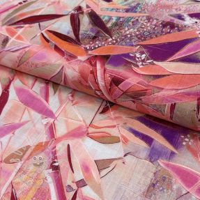 Viskosestoff leinen Bamboo digital print
