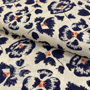 Viskosestoff leinen Cayena design B digital print
